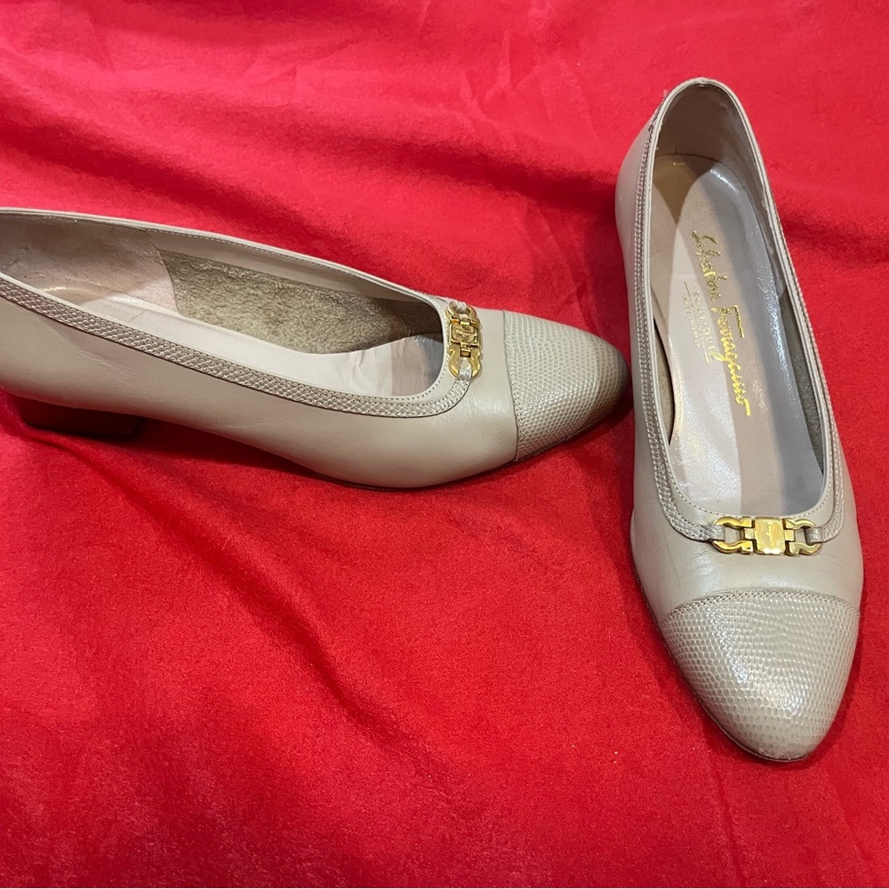 Salvatore Ferragamo Block Heel Shoes